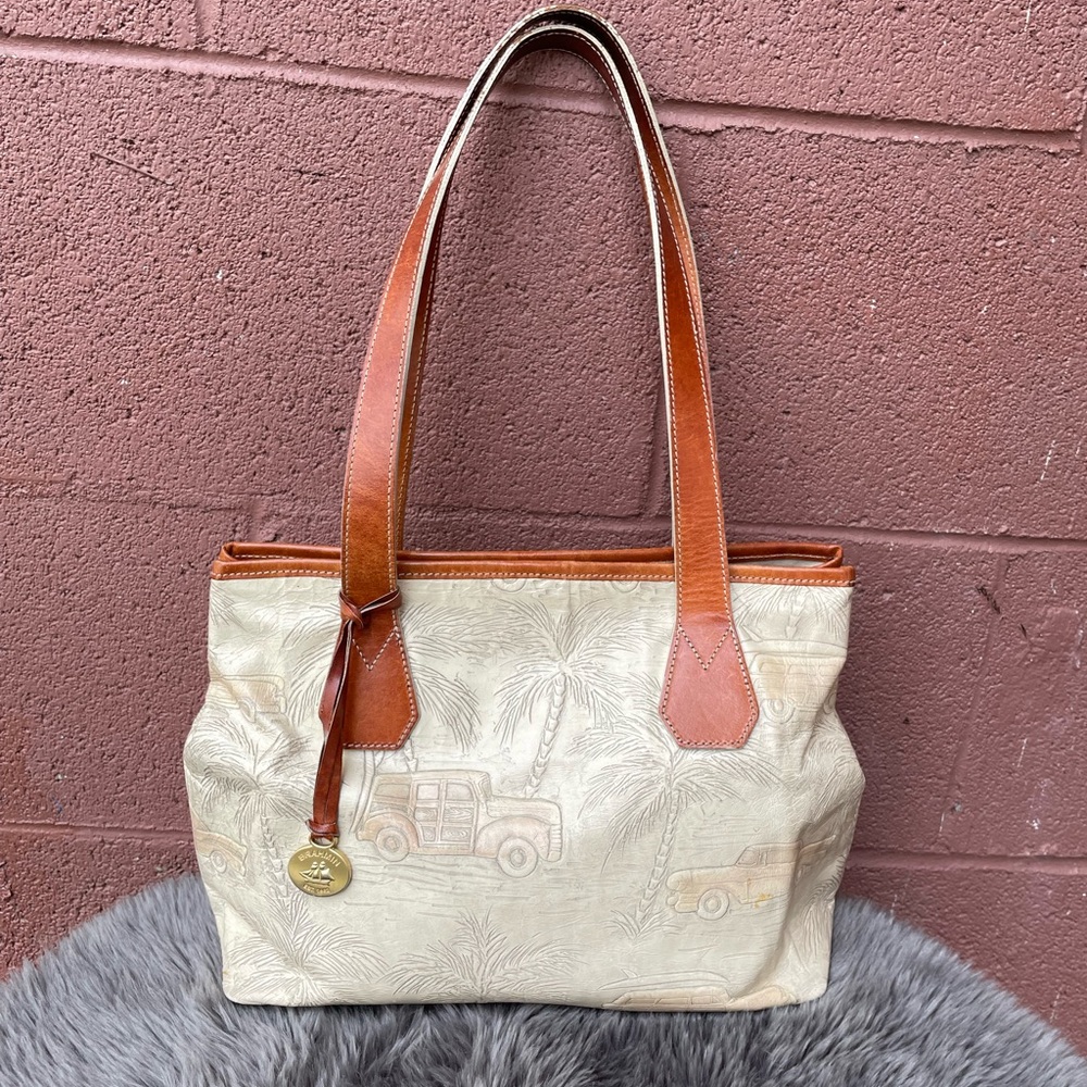 Brahmin Vintage Embossed Copa Cabana Bag